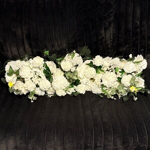 Artificial Flowers Runner Flower Row for Table Centerpiece Wedding Decoration